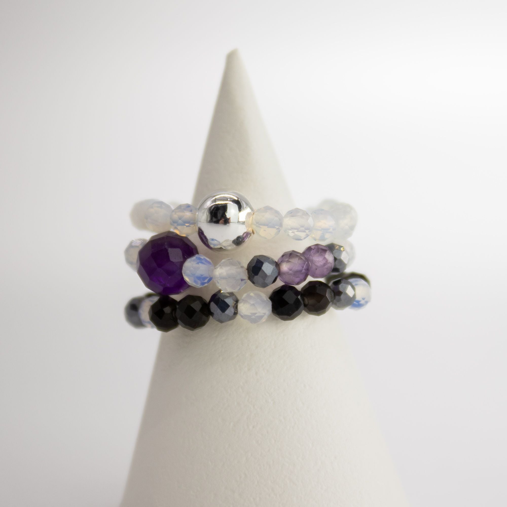 Nymph Spirit Gemstone Ring Set - Full Moon 🇬🇧