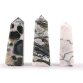 Gemstone Obelisk Point approx 5cm - Moss Agate 🇬🇧