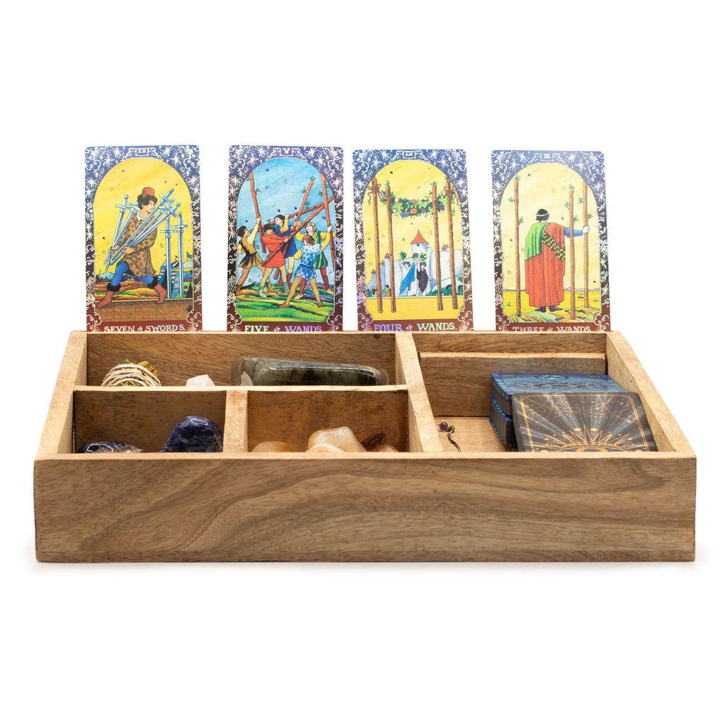 Four Section Tarot Box with Card Holder 🇬🇧