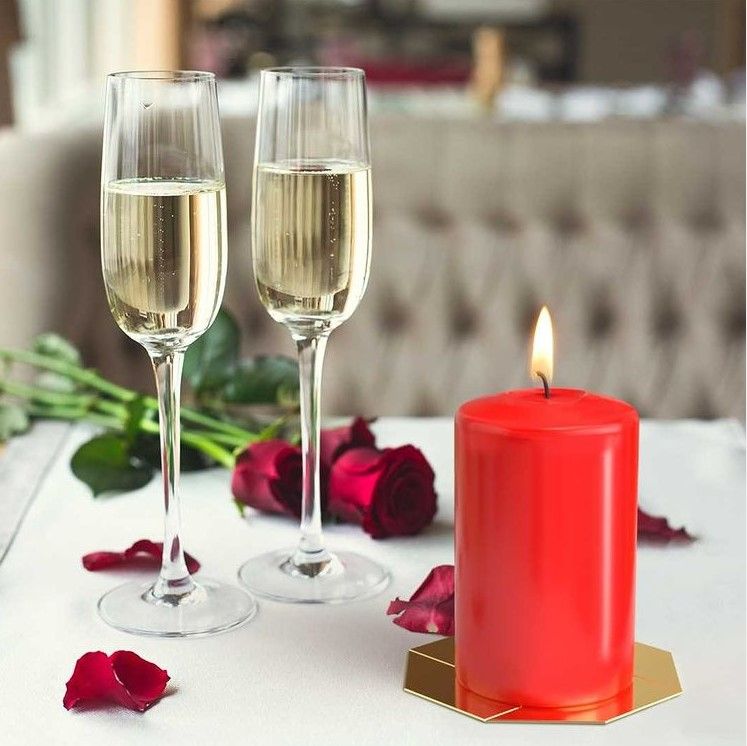 Set of 4 Pillar Candles  50mm (11/16/22/33H) - Ivory 🇬🇧