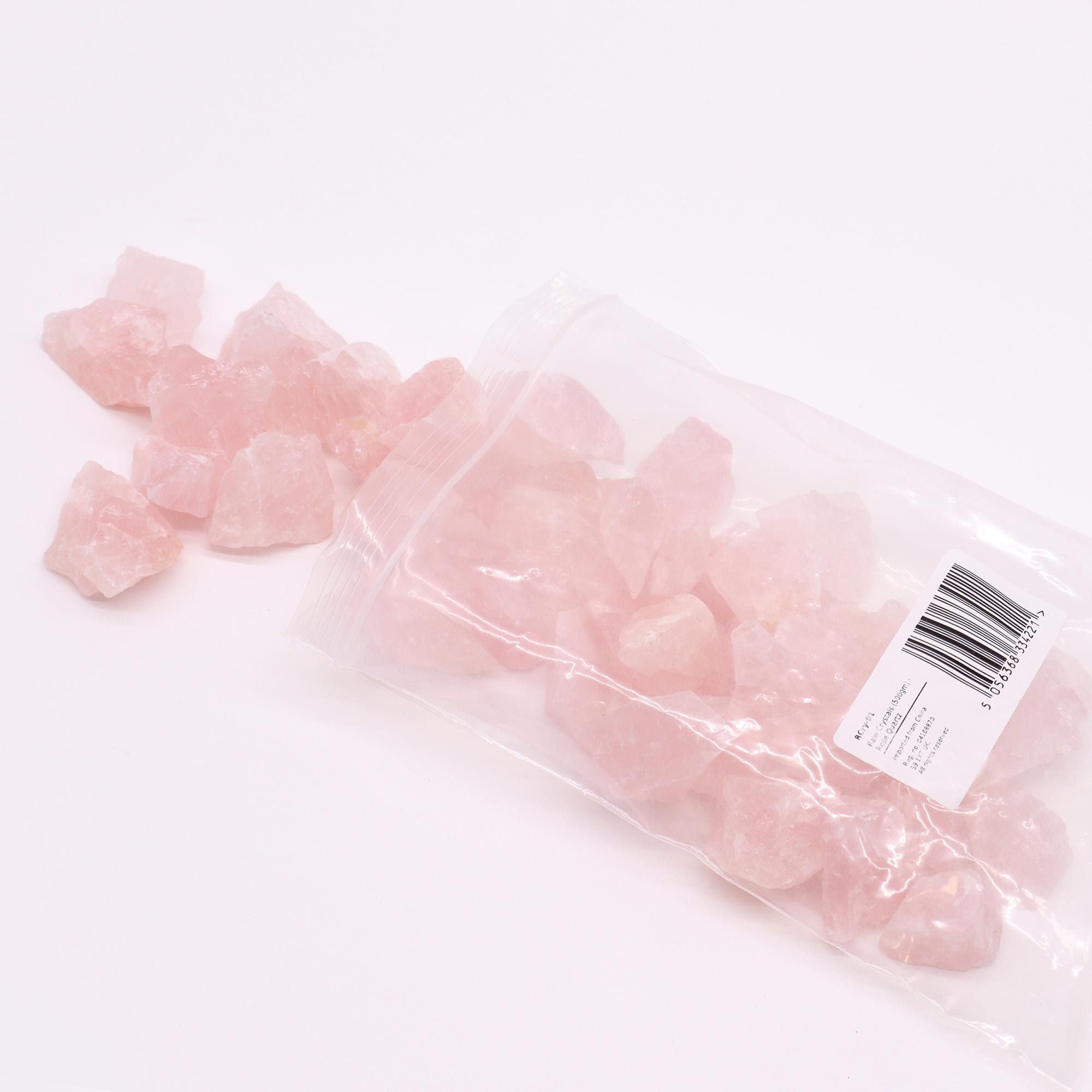 Raw Crystals (500gm) - Rose Quartz 🇬🇧