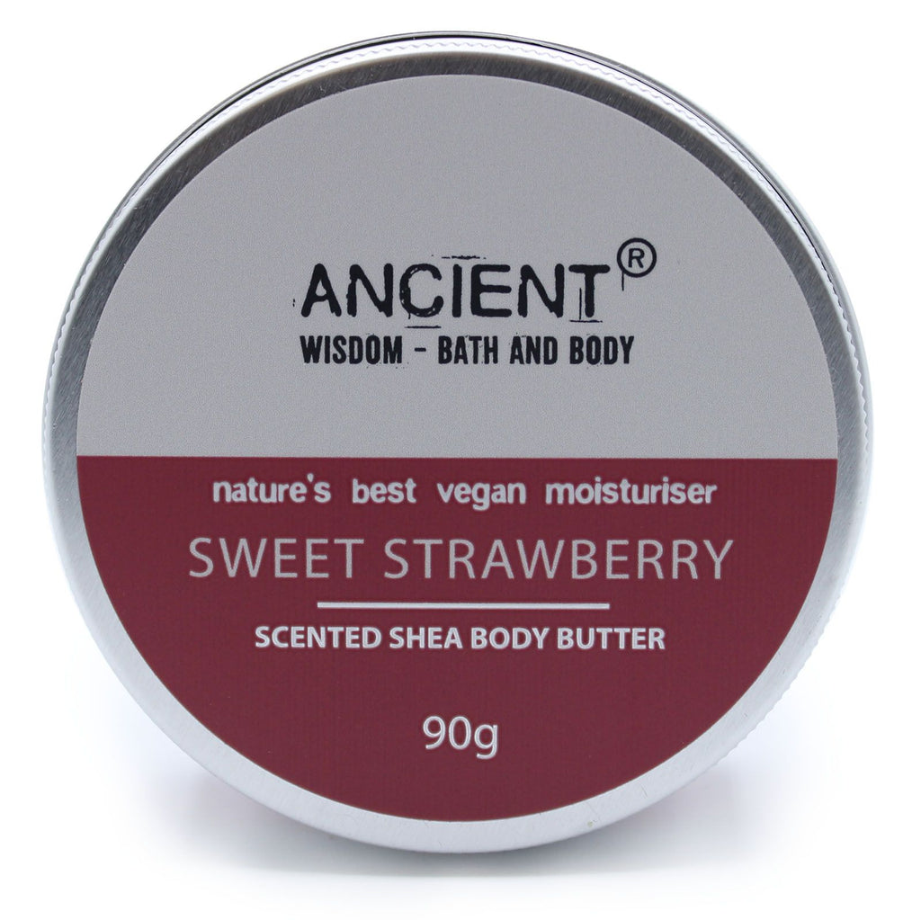 Scented Shea Body Butter 90g - Sweet Strawberry 🇬🇧