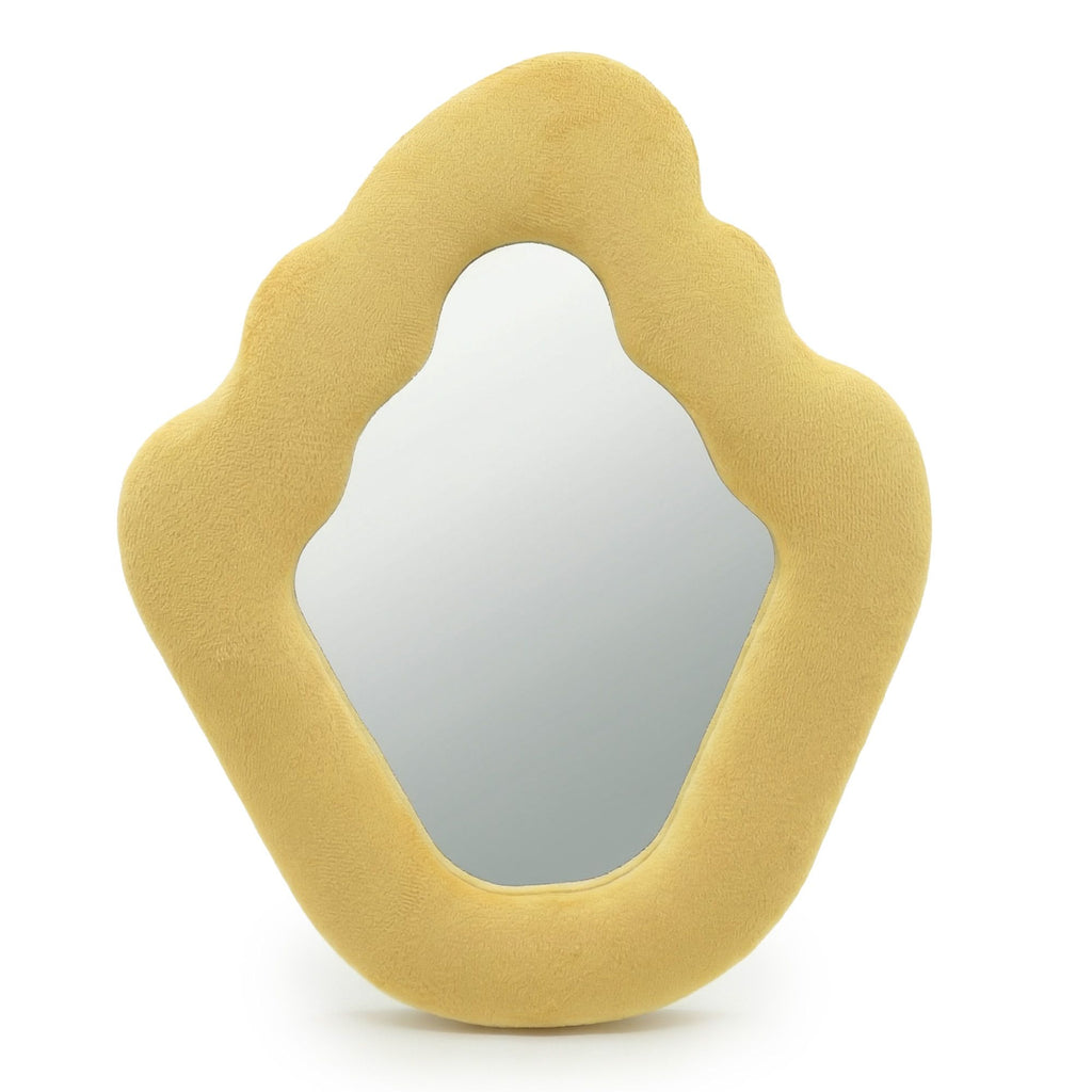Soft Squiggly Mirror – Flame – Marigold (23x27.5x2.3cm) 🇬🇧