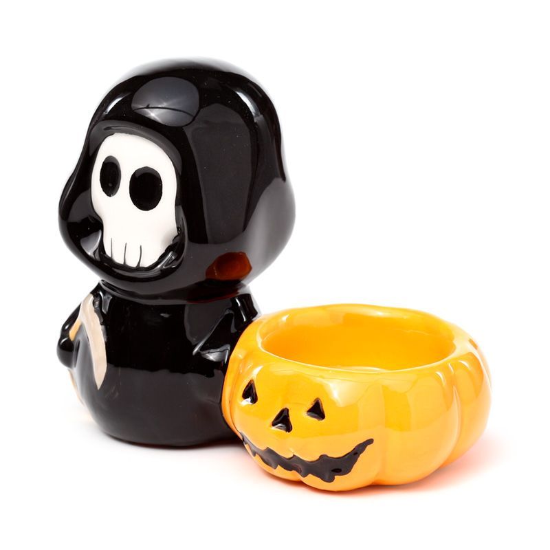 Ceramic Skull Boy Tea Light Candle Holder 🇬🇧