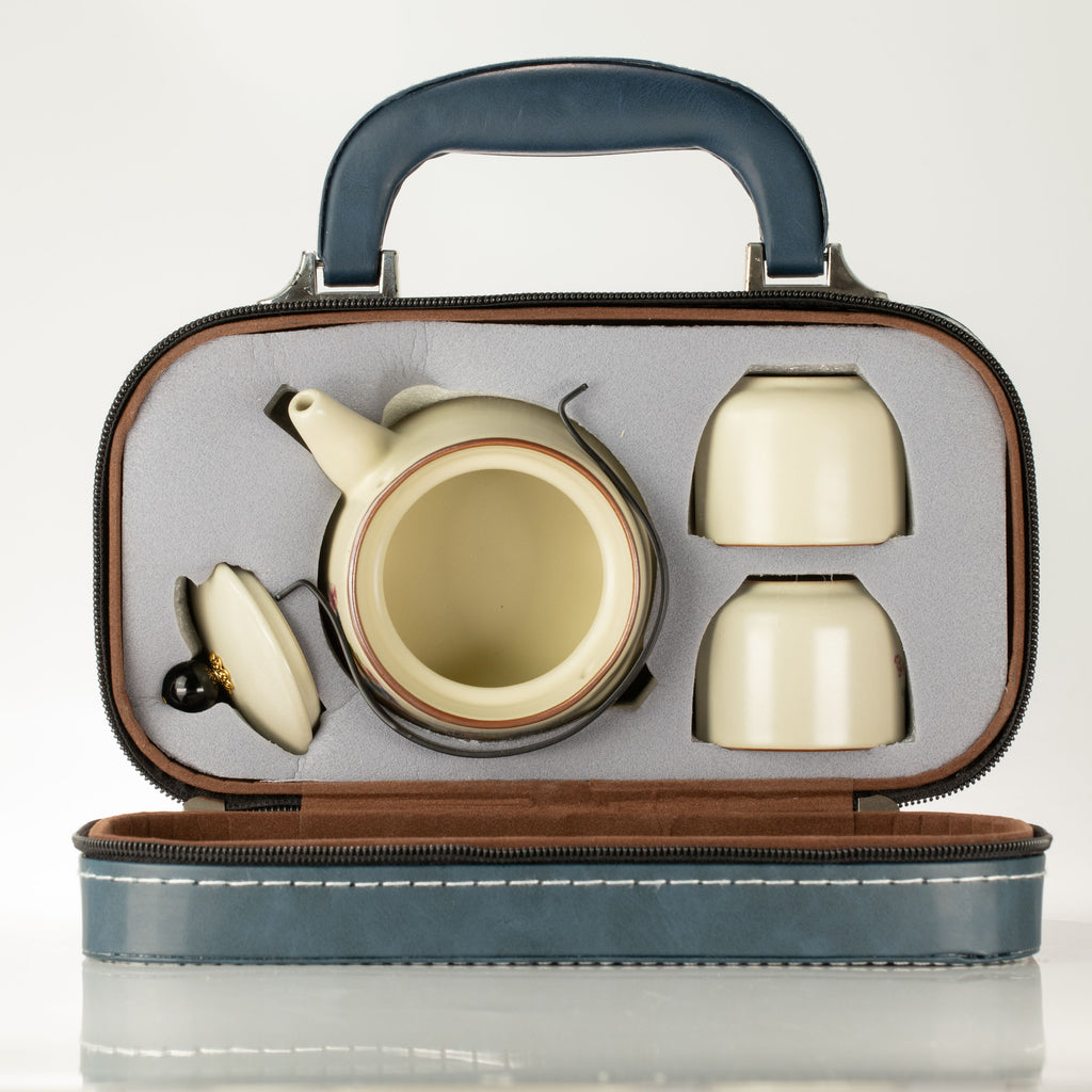 Travel Teapot Set & Two Cups - Cat Lover 🇬🇧