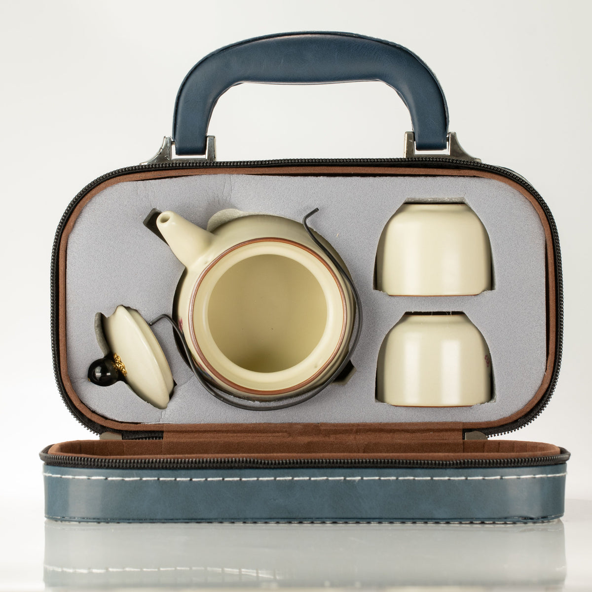 Travel Teapot Set & Two Cups - Cat Lover 🇬🇧