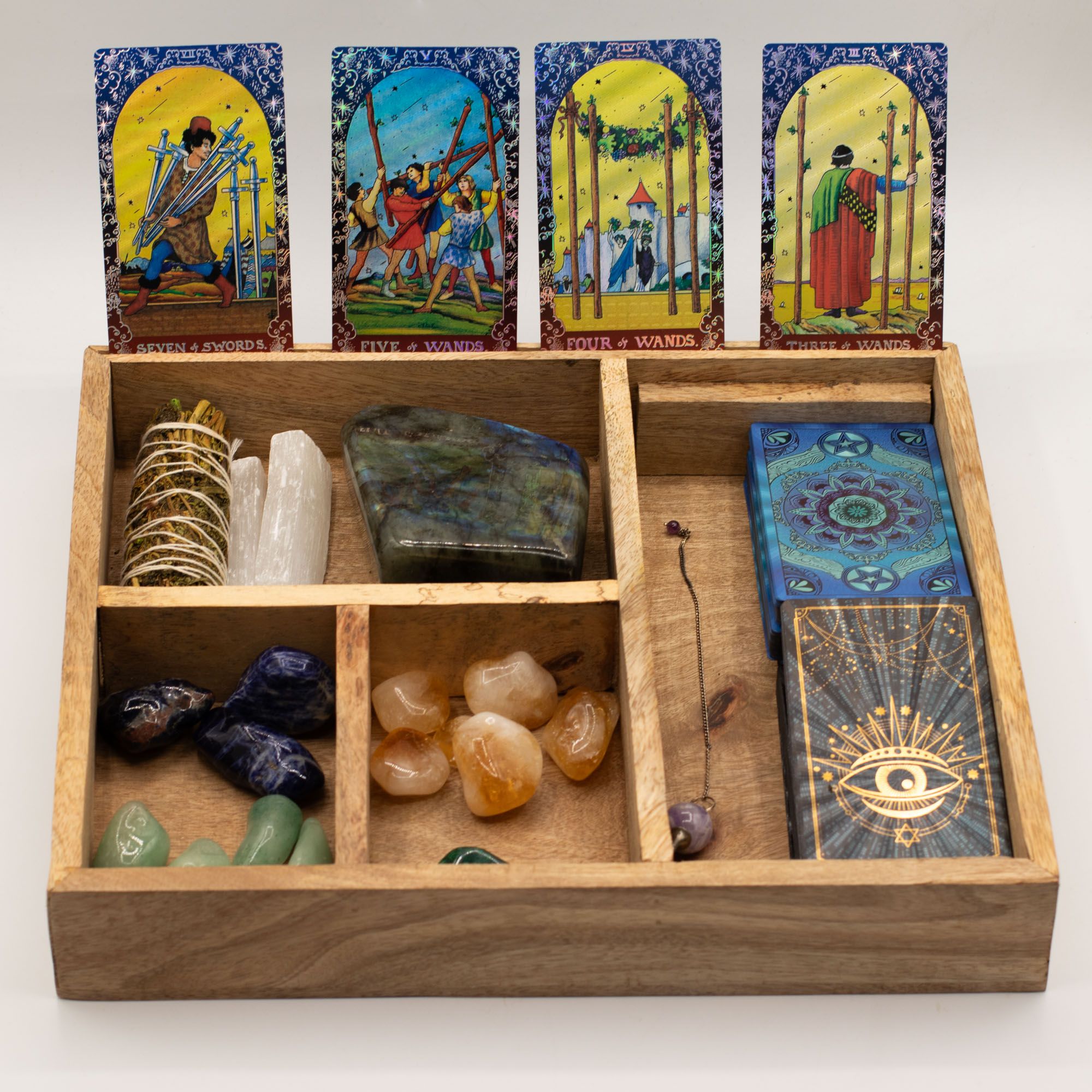 Four Section Tarot Box with Card Holder 🇬🇧