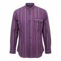 Nomad Sari Grandad Shirt - Black Purple - Large 🇬🇧