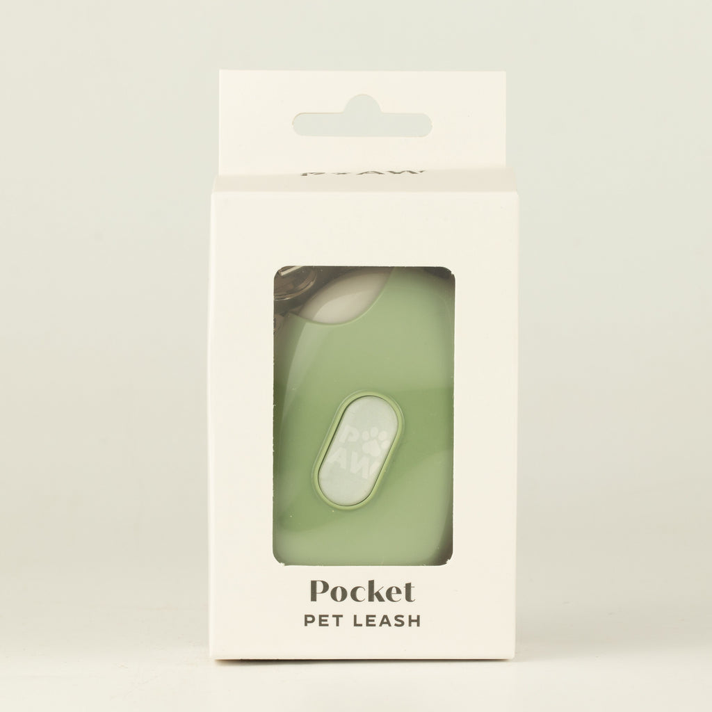 Paw Pet Leash - Pocket Pod - Green - 1.5m 🇬🇧