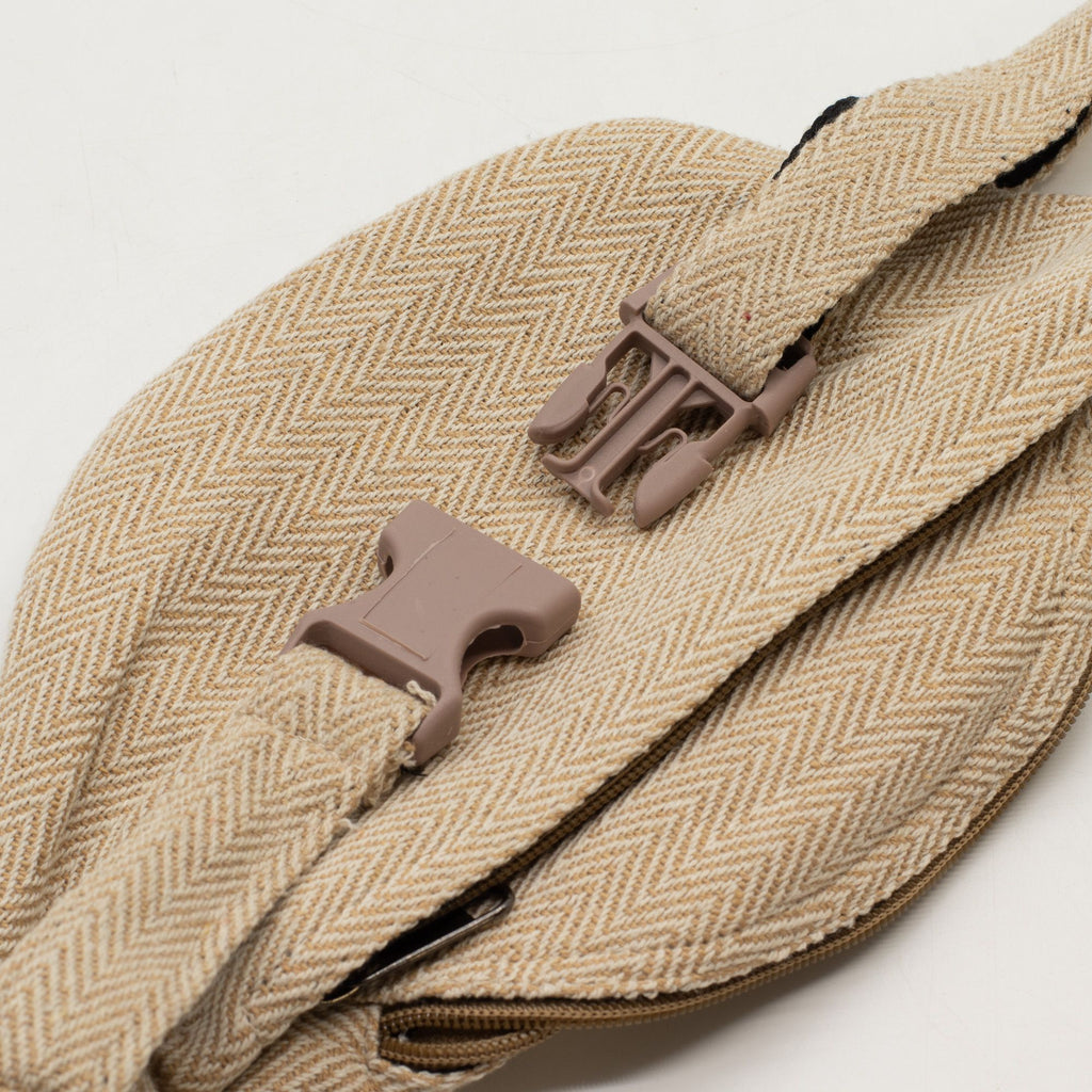 Cotton Hemp Style Belt (or Fanny) Bag - Natural 🇬🇧