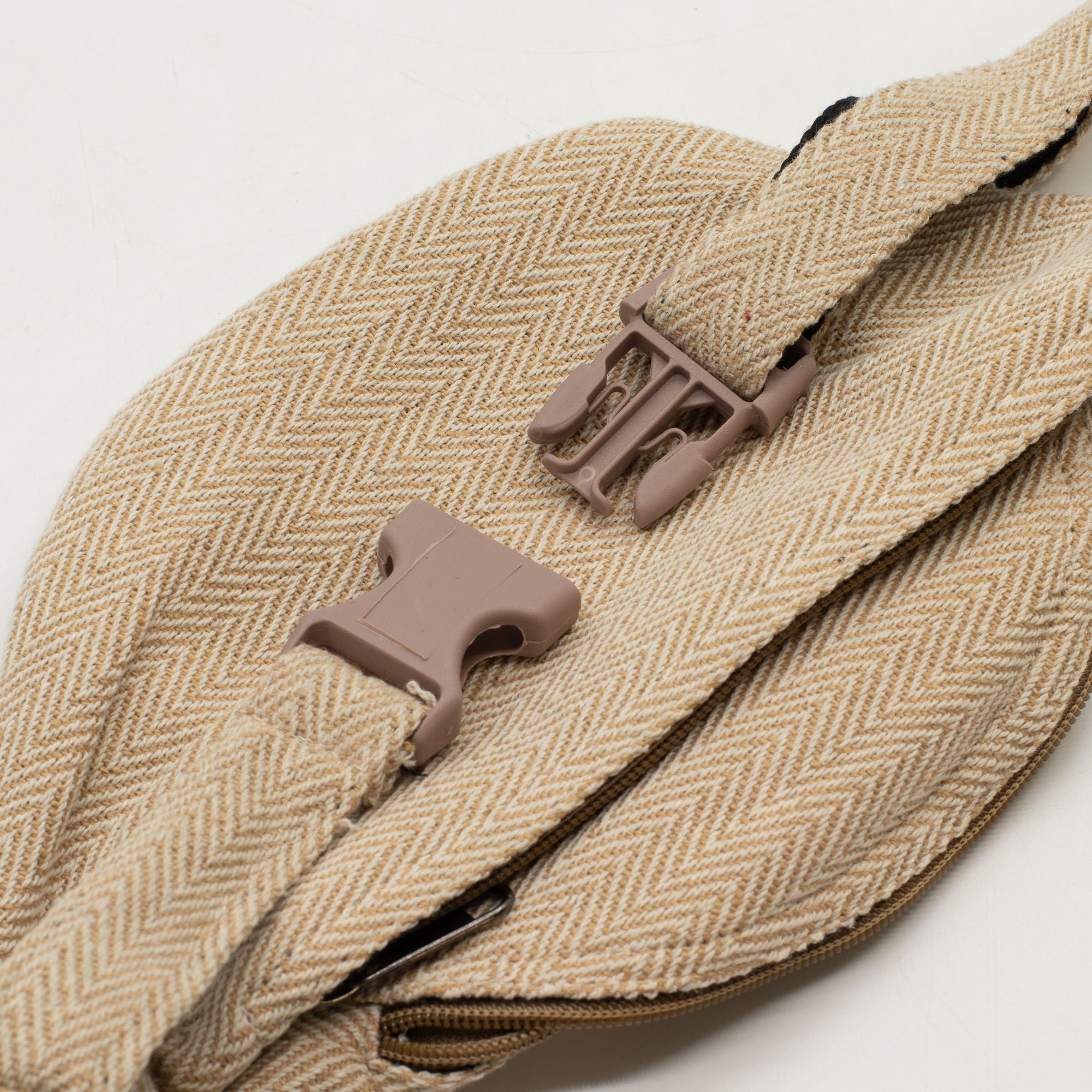 Cotton Hemp Style Belt (or Fanny) Bag - Natural 🇬🇧