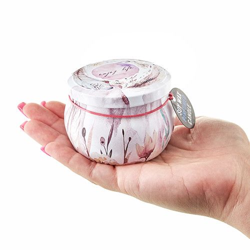 Art Tin Candle - Assorted Design - Friendly Messages - Parma Violet 🇬🇧