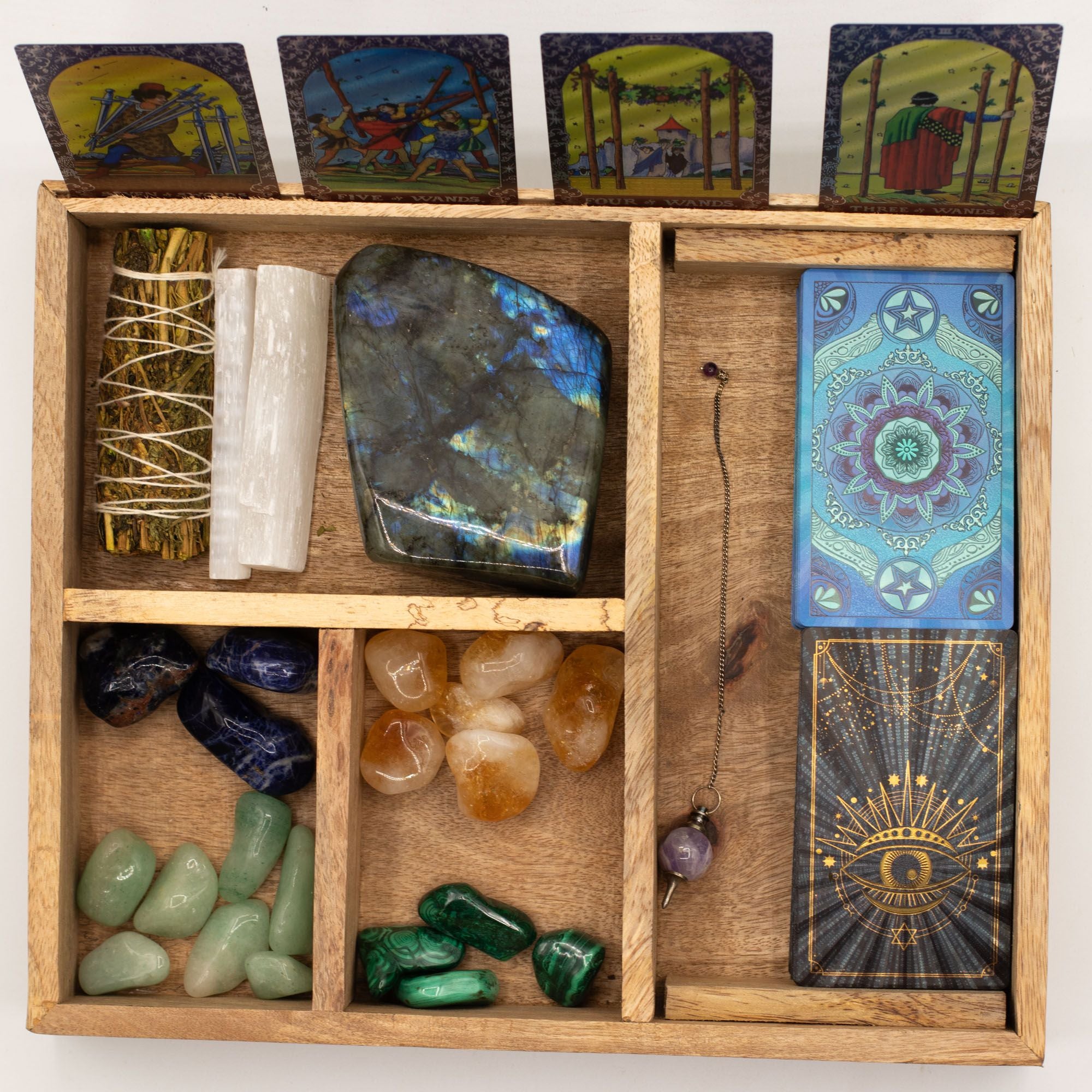 Four Section Tarot Box with Card Holder 🇬🇧
