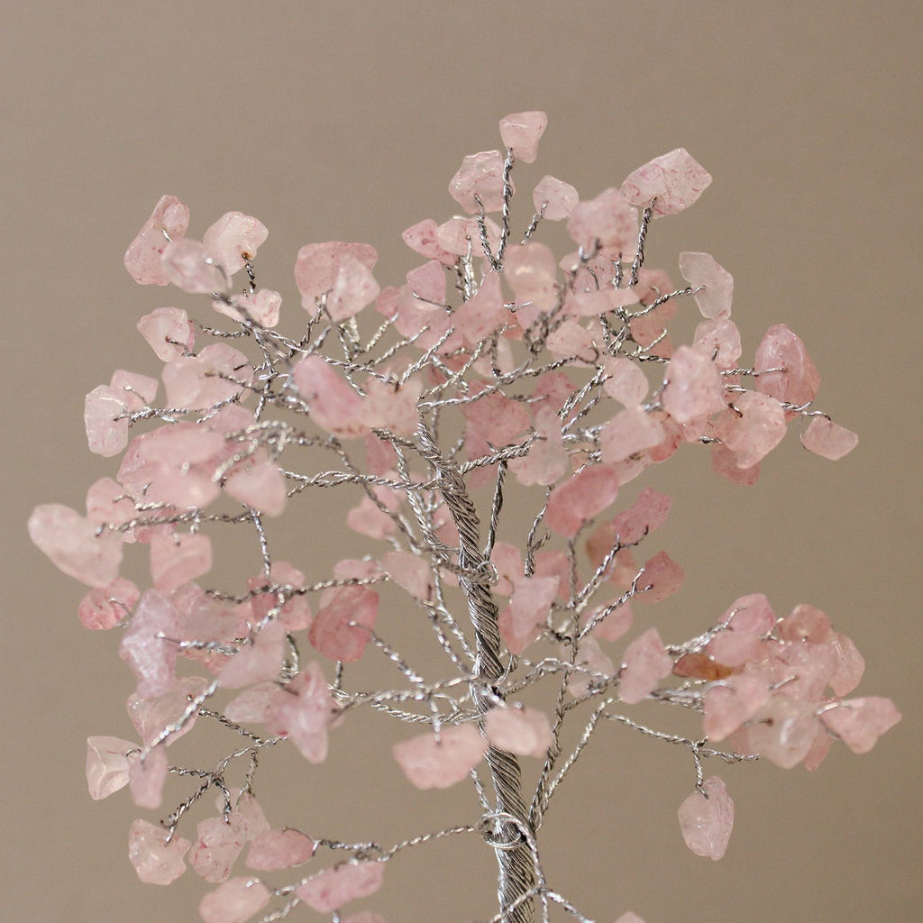 Gemstone Tree with Organite Base - 160 Stone - Rose Quartz 🇬🇧