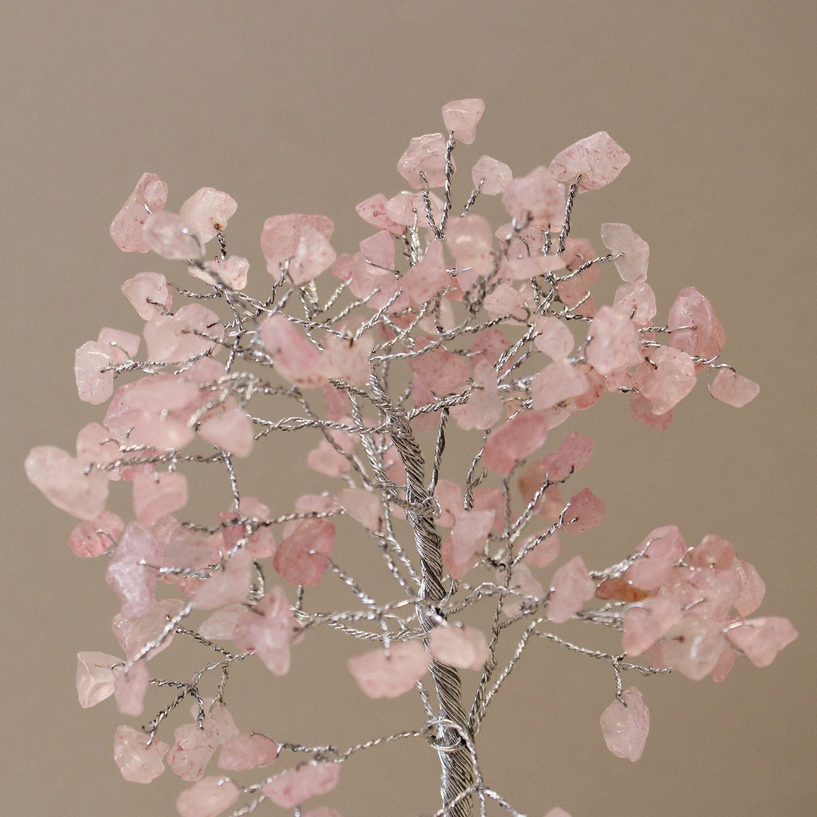 Gemstone Tree with Organite Base - 160 Stone - Rose Quartz 🇬🇧