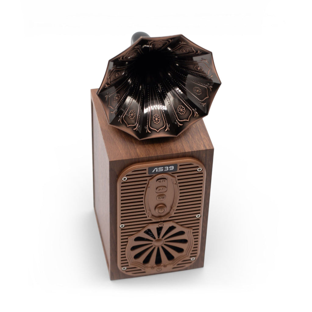 Retro Tall Gramophone Speaker (Extra Loud) - Bluetooth - 8 watt 🇬🇧