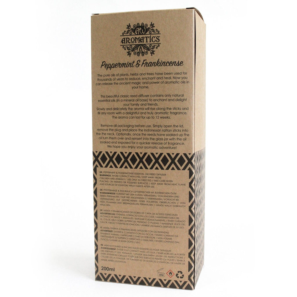 200ml Peppermint & Frankincense Essential Oil Reed Diffuser 🇬🇧
