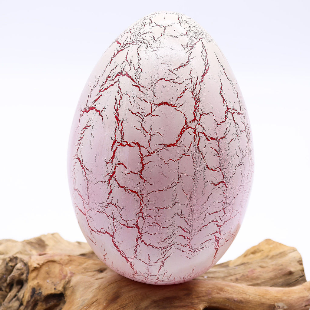 DriftGlow Lamp Crackle Fire Egg Shade - Orange 🇬🇧