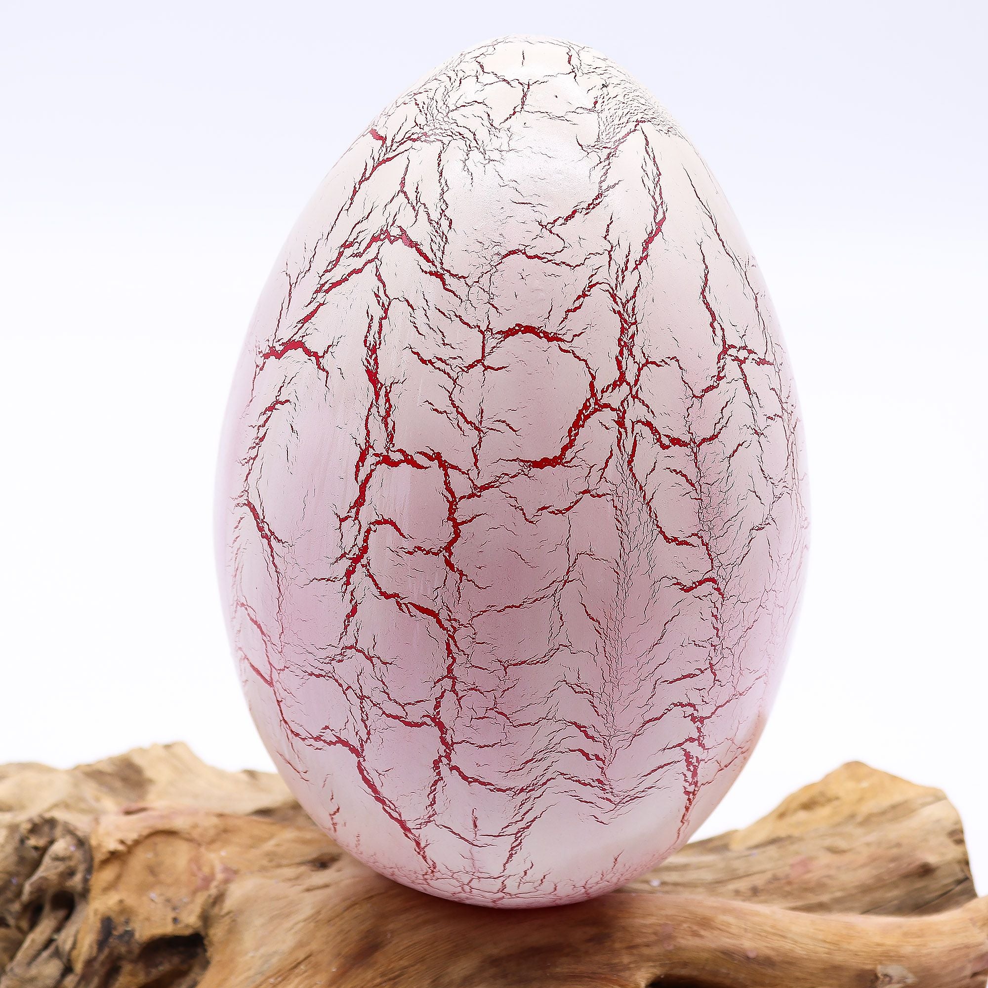 DriftGlow Lamp Crackle Fire Egg Shade - Orange 🇬🇧