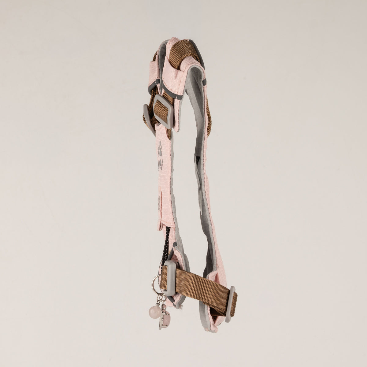 PAW - S (4-8Kg) Dog Step-in Guardian Harness with Reflective Mesh - Soft Pink - Rose Quartz Charm 🇬🇧