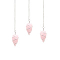 Raw Gemstone Pendulum - Rose Quartz 🇬🇧