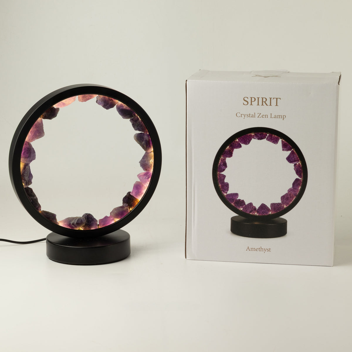 Gemstone Halo Lamp - Zen Spirit  - Amethyst 🇬🇧
