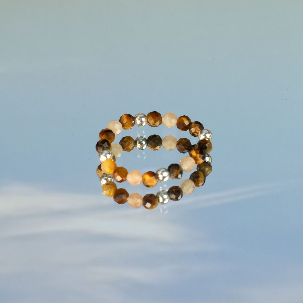 Nymph Spirit Gemstone Ring Set - Sea Sunset 🇬🇧