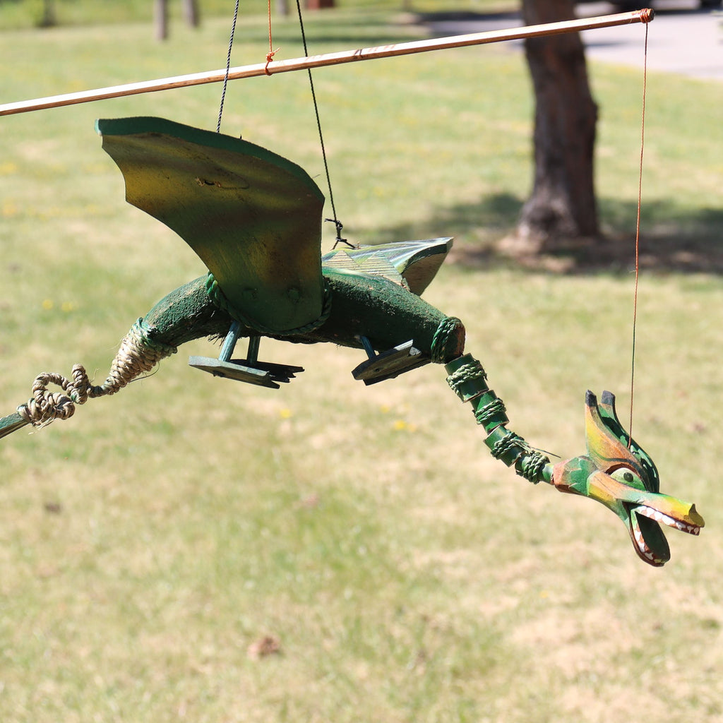 Green Coconut Dragon Mobile 37cm 🇬🇧