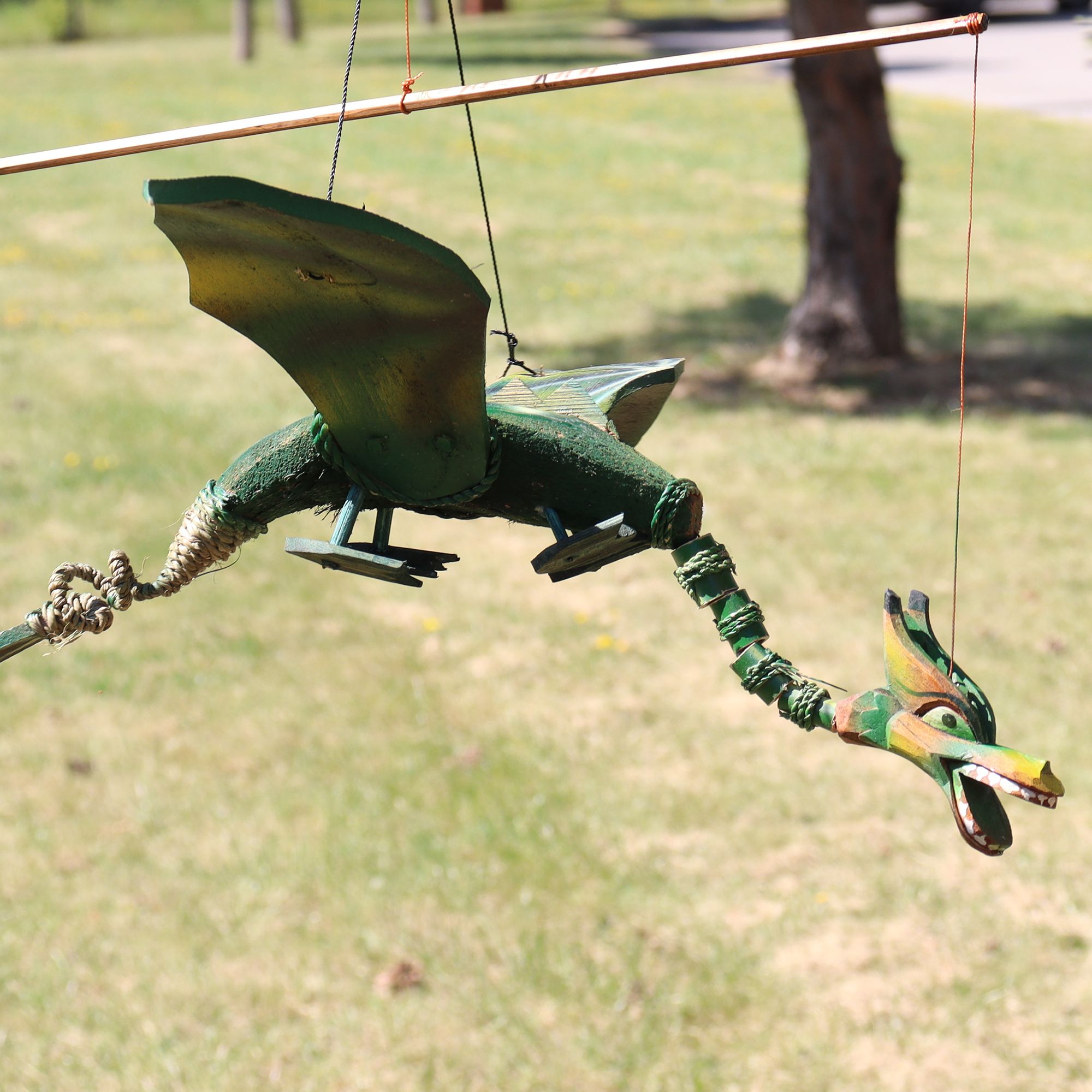 Green Coconut Dragon Mobile 37cm 🇬🇧