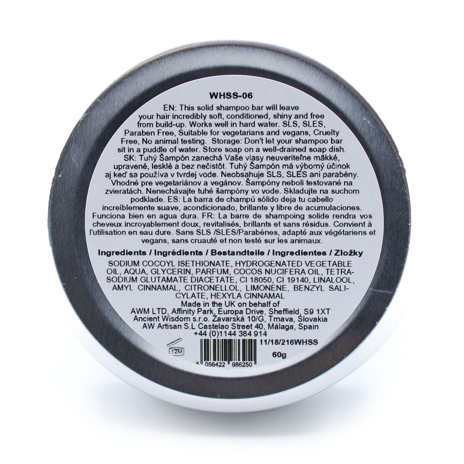 Wild Hare Solid Shampoo 60g - Pappaya 🇬🇧