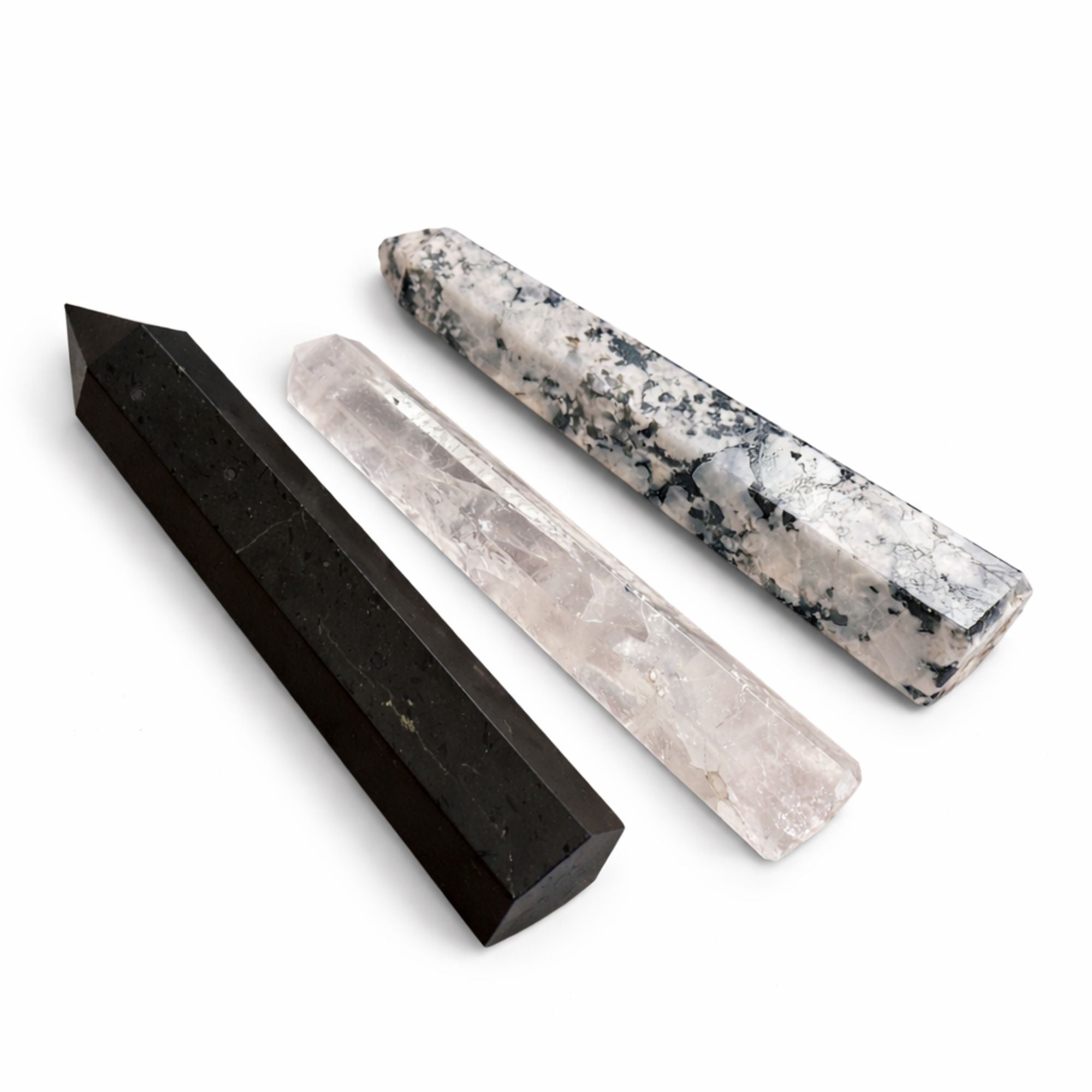 Gemstone Six Face Obelisk Point approx 17cm - Black Tourmaline 🇬🇧