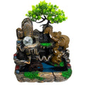 Elephants in Love Tabletop Water Feature with Crystal Ball, Light & Watermill (30x20x35cm) 🇬🇧