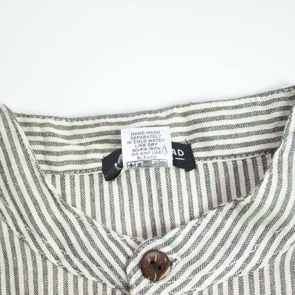 Nomad Sari Grandad Shirt - Grey Stone - Large 🇬🇧