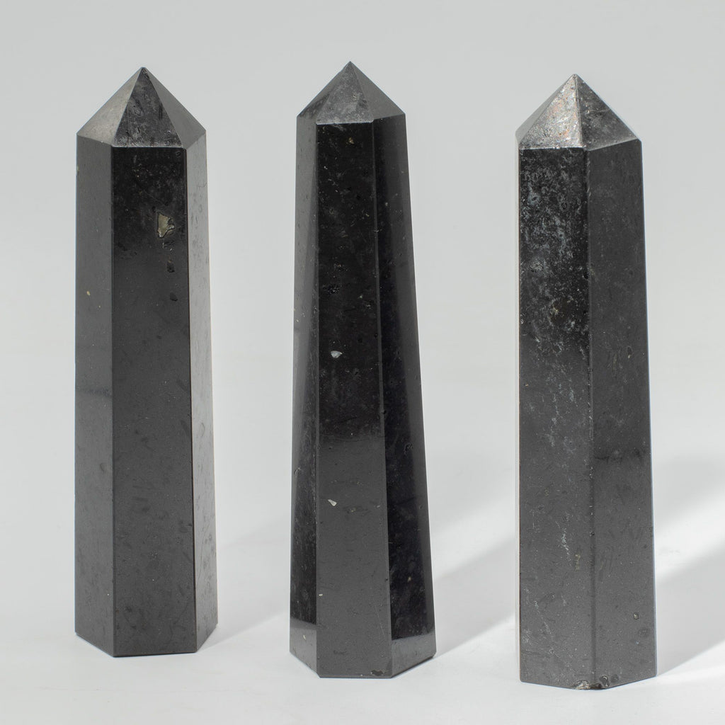 Gemstone Six Face Obelisk Point approx 17cm - Black Tourmaline 🇬🇧