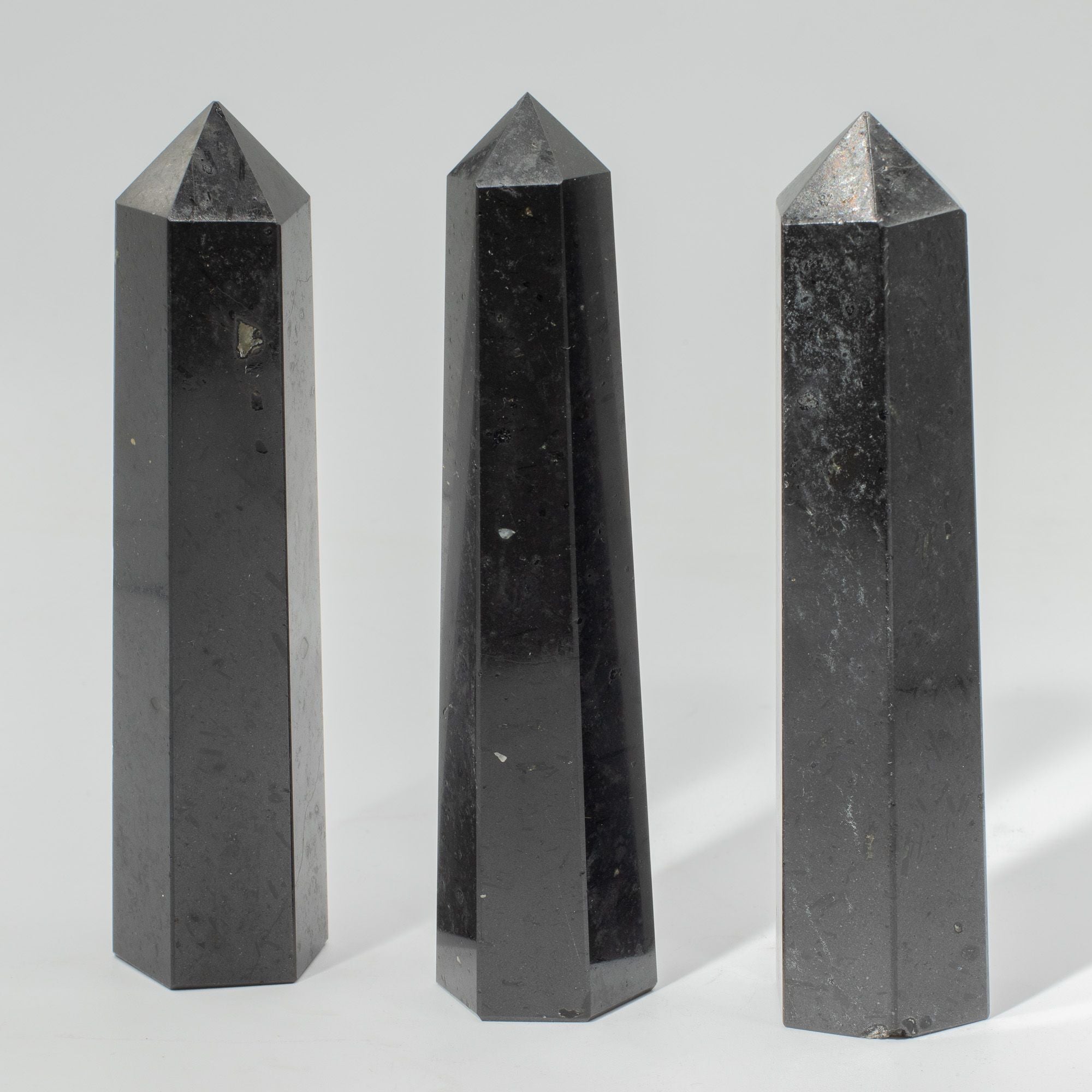 Gemstone Six Face Obelisk Point approx 17cm - Black Tourmaline 🇬🇧