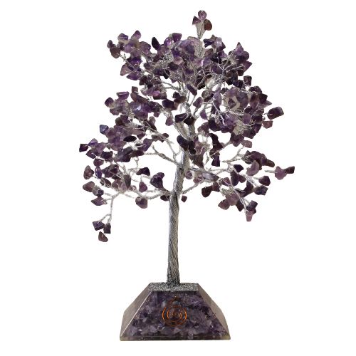 Gemstone Tree with Organite Base - 320 Stone - Amethyst 🇬🇧