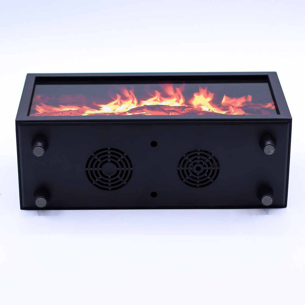 Flame Effect Aroma Diffuser with Birdsound - Black USB - Colour Change 🇬🇧