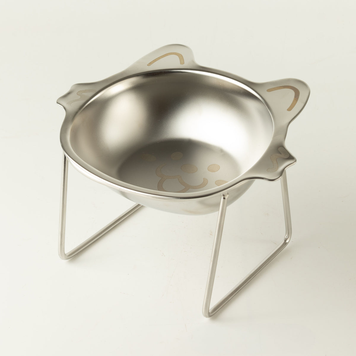 PAW Food Bowls - Single Cat Bowl in Stand - Stainless Steel (304) 🇬🇧