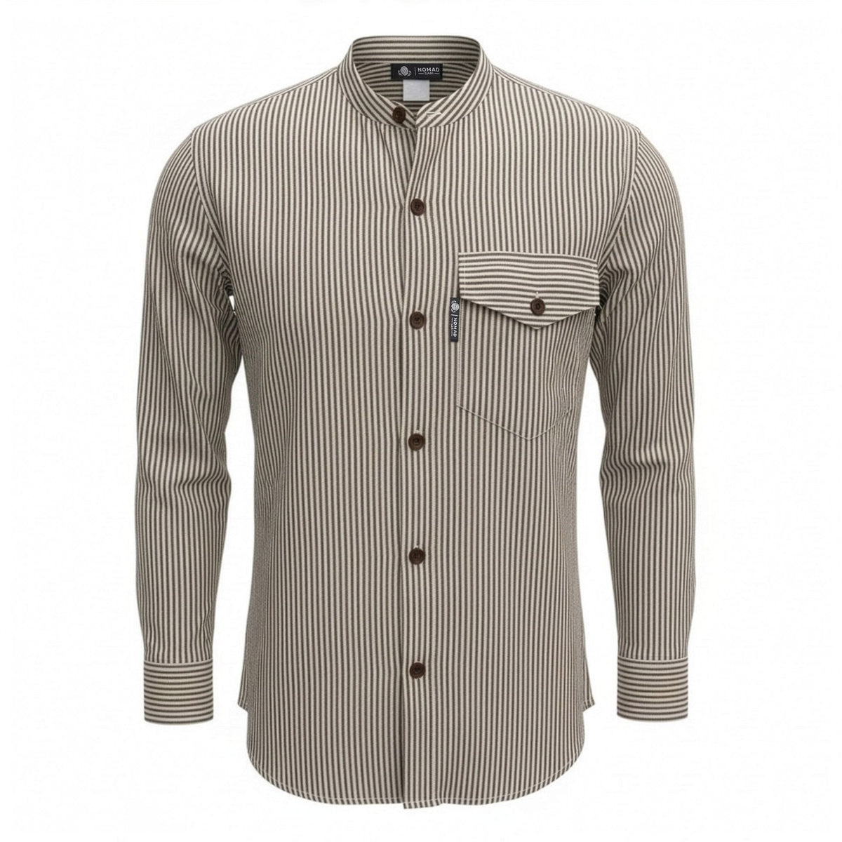 Nomad Sari Grandad Shirt - Grey Stone - XL 🇬🇧