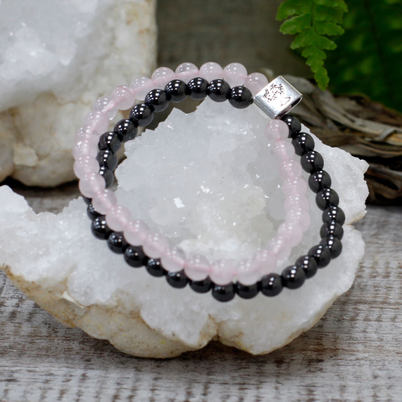 Magnetic Gemstone Bracelet - Rose Quartz 🇬🇧
