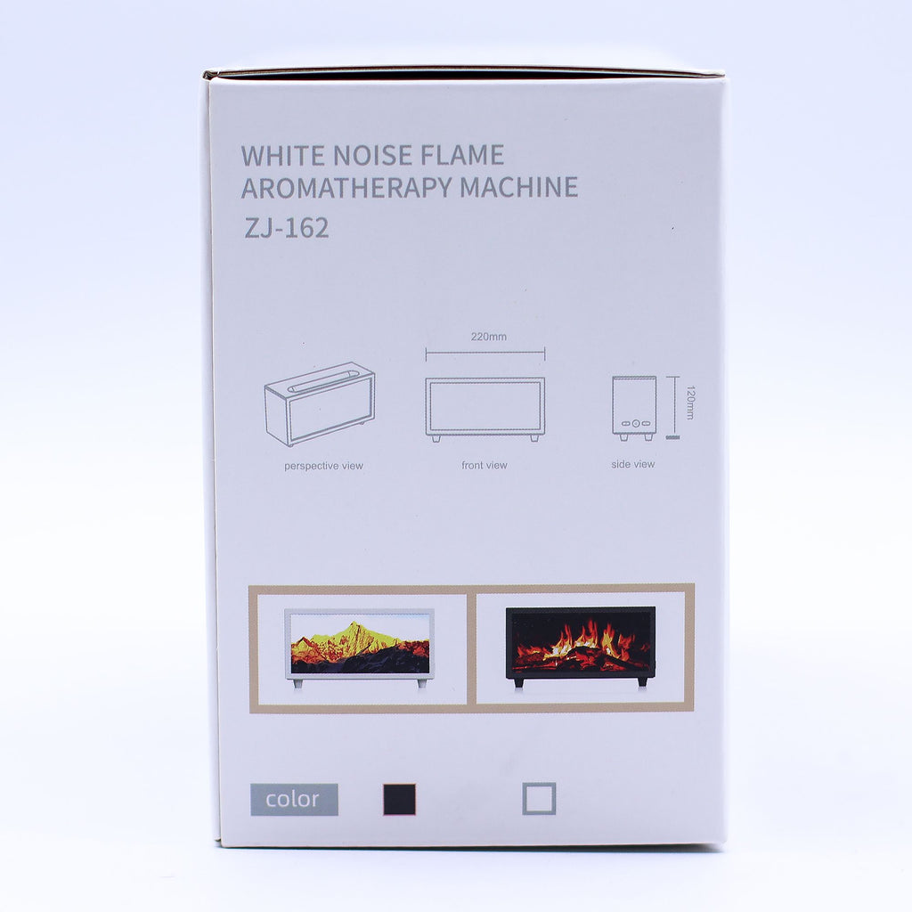 Flame Effect Aroma Diffuser with Birdsound - Black USB - Colour Change 🇬🇧