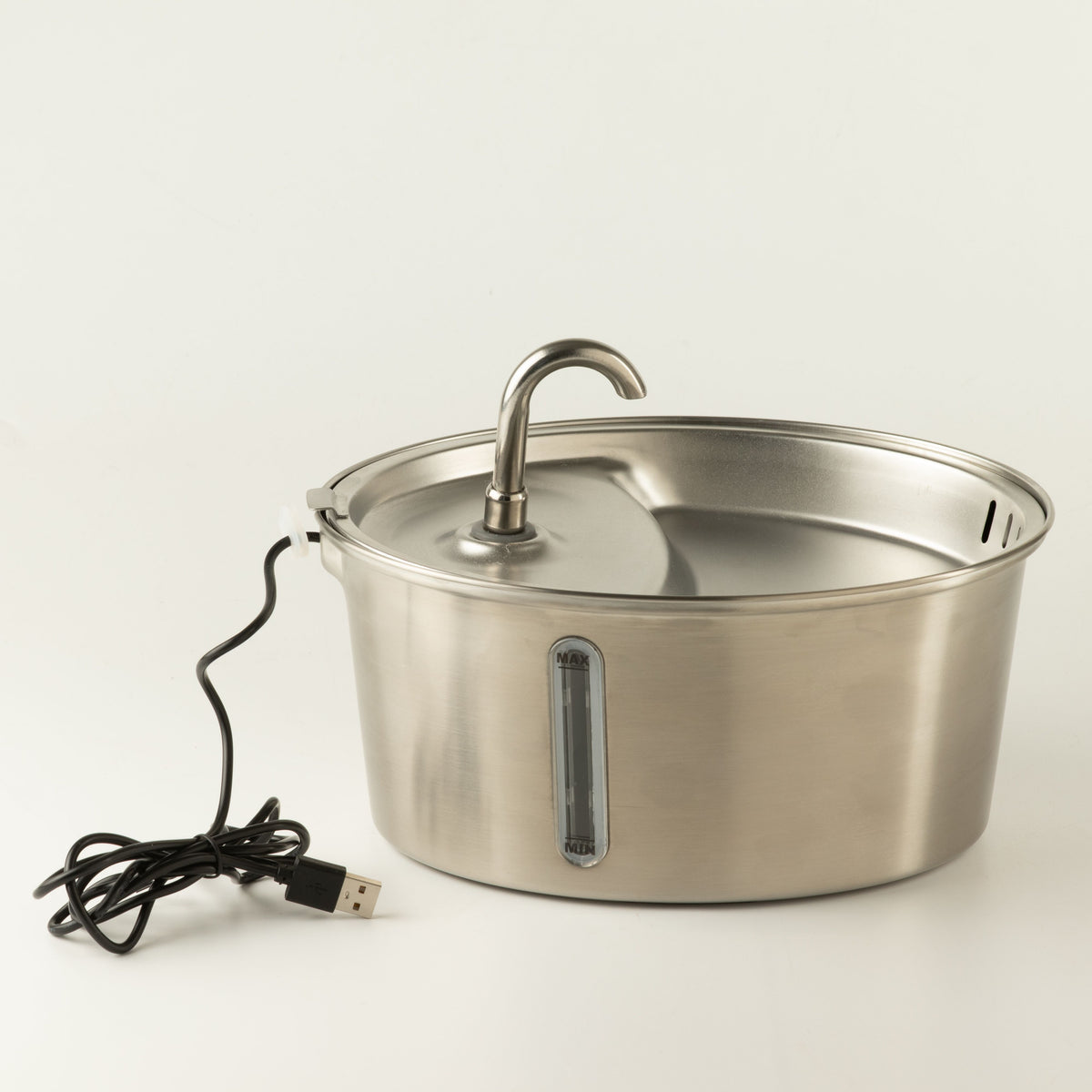 PAW Food Bowls - Electric Water Fountain 2.5 Litre - USB - Stainless Steal 🇬🇧