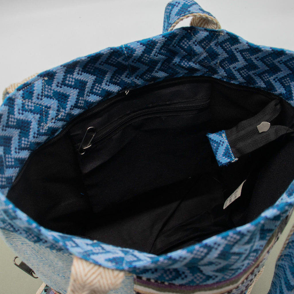 Patchwork Kathmandu Tote Bag - Dhaka Design (37x38cm) 🇬🇧