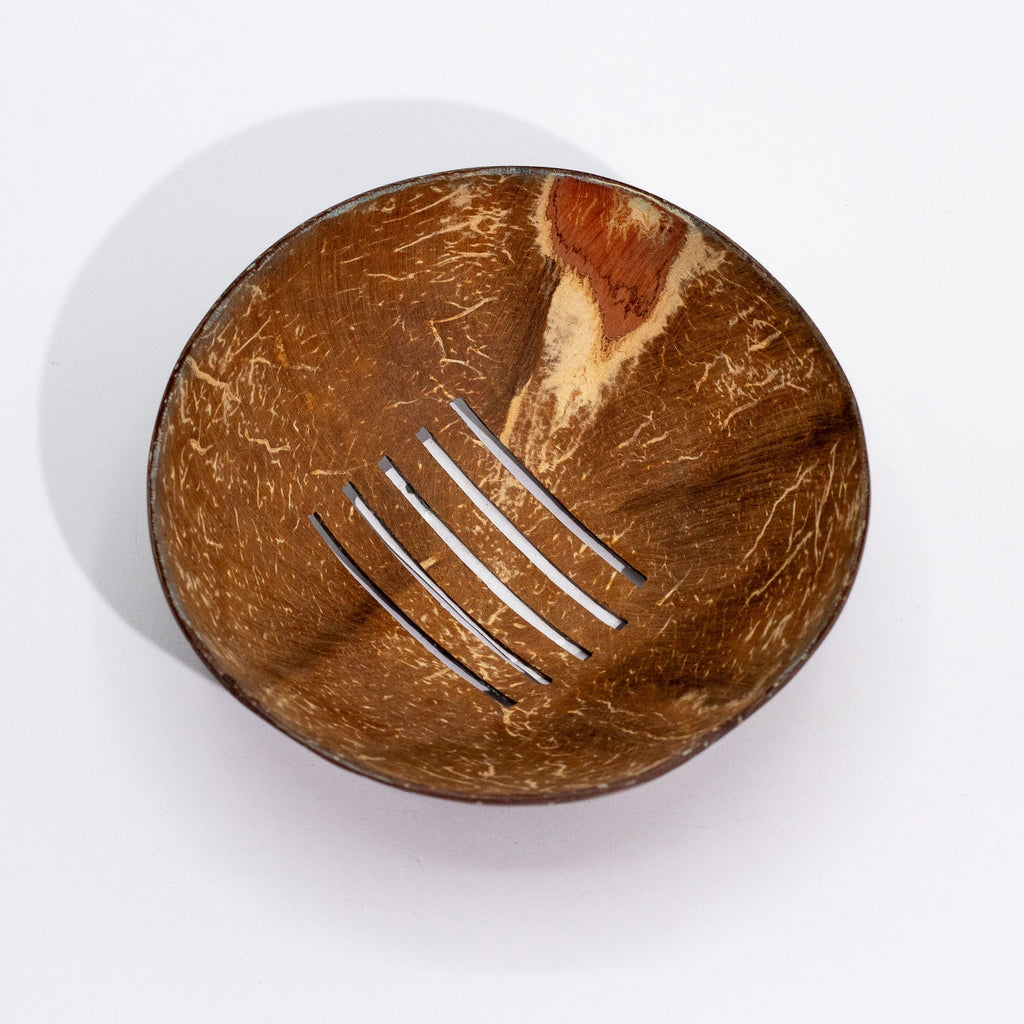 Natural Coconut Soap Dish - Round - 11cm 🇬🇧