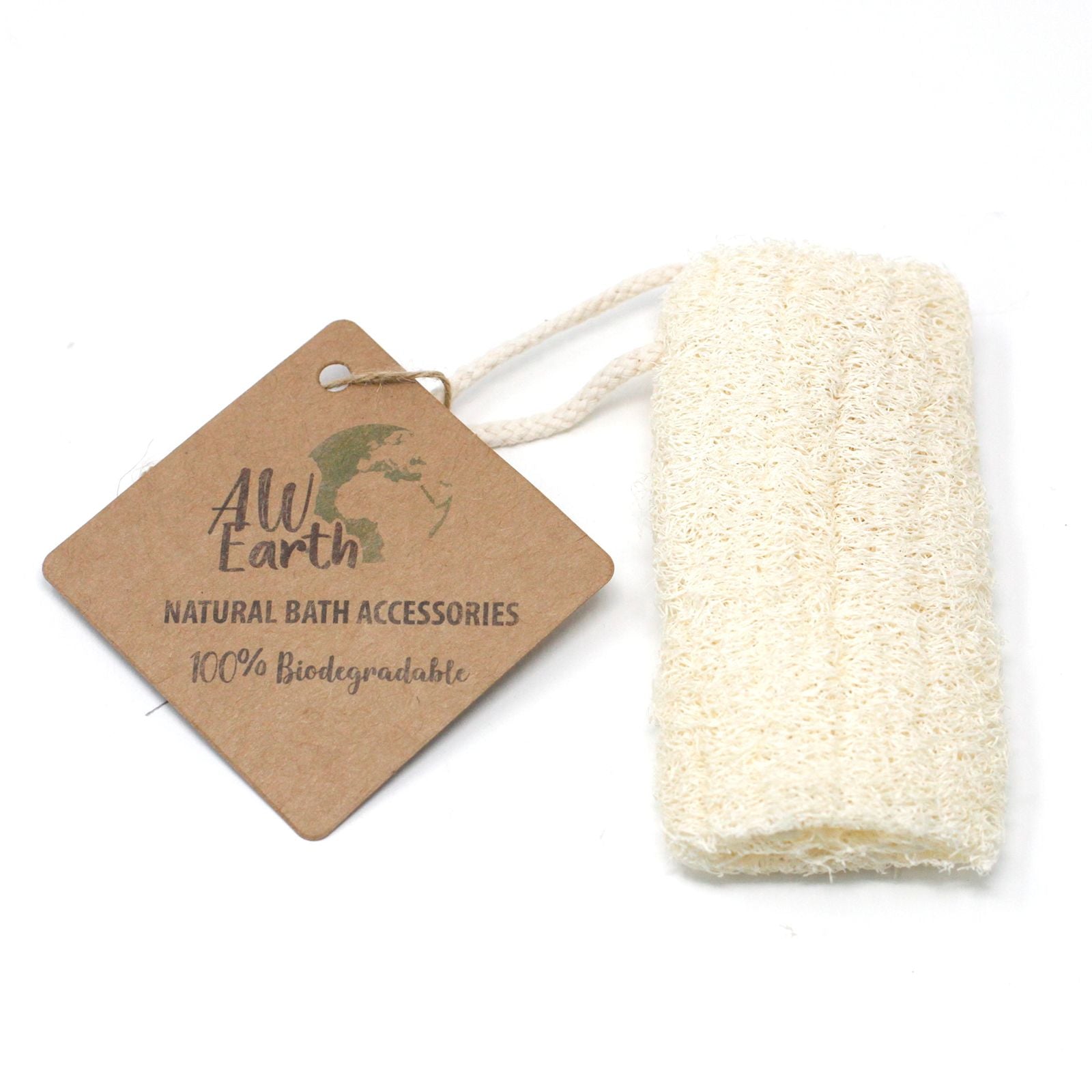 Natural Loofah Scrub on Rope - 5" - 12.7 cm 🇬🇧