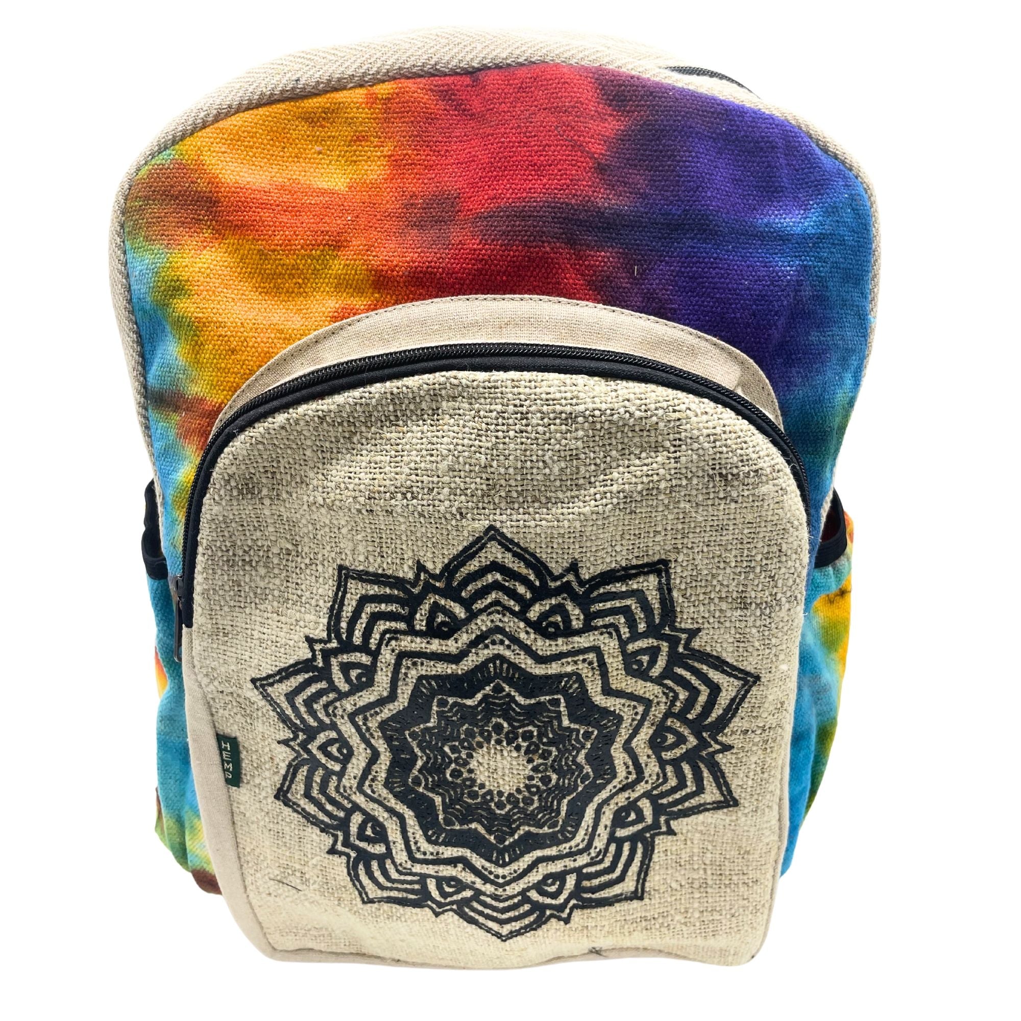 Tiedye Hemp Large Backpack - Mandala 🇬🇧
