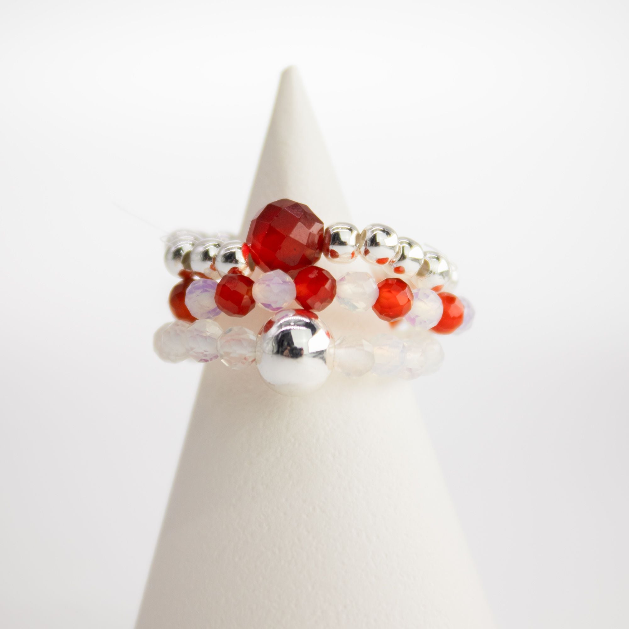 Nymph Spirit Gemstone Ring Set - Blood Moon 🇬🇧
