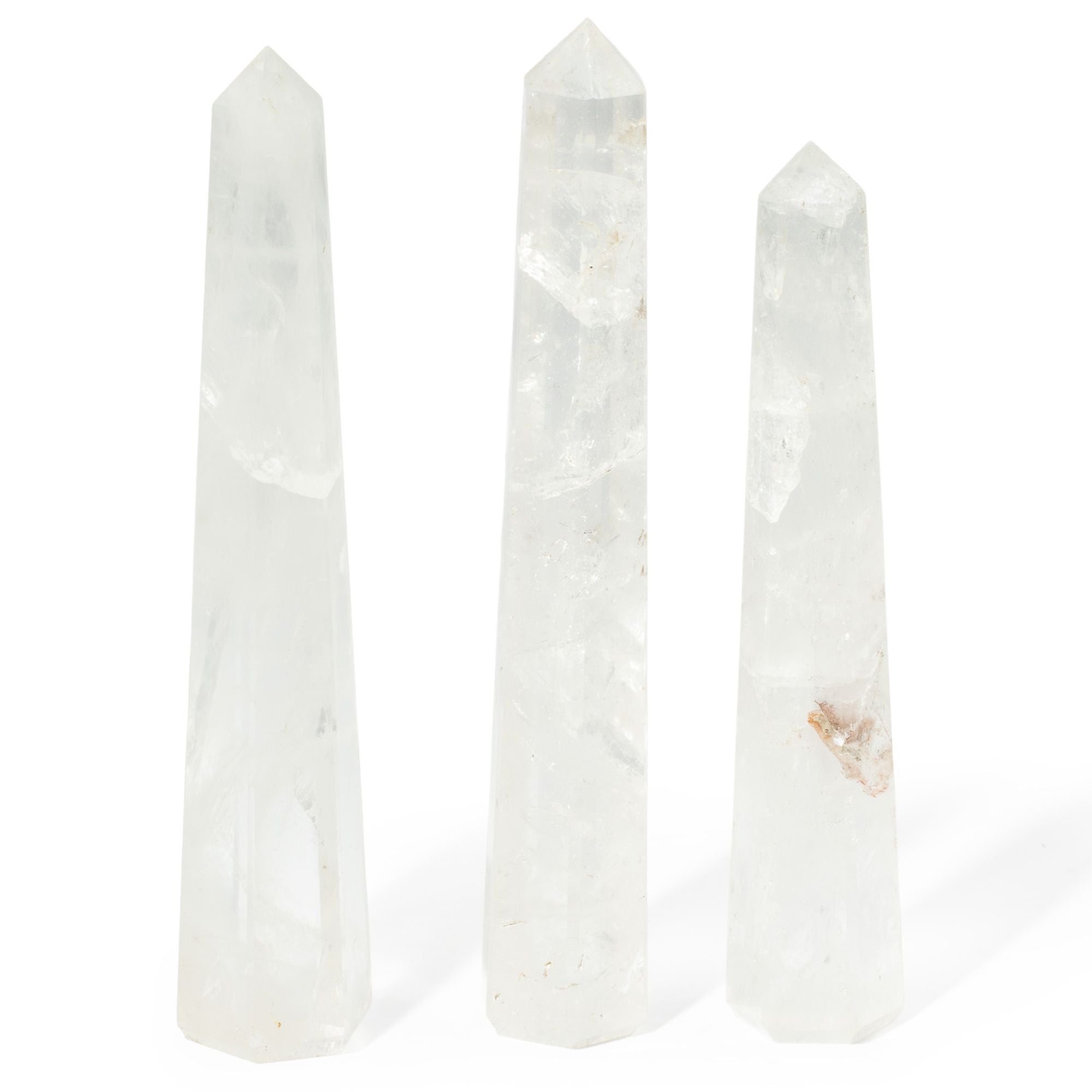 Gemstone Six Face Obelisk Poins approx 17cm - Rock Crystal 🇬🇧