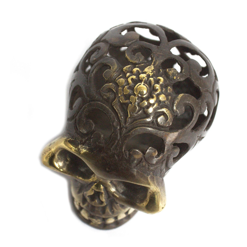 Vintage Brass Skull - Med 🇬🇧