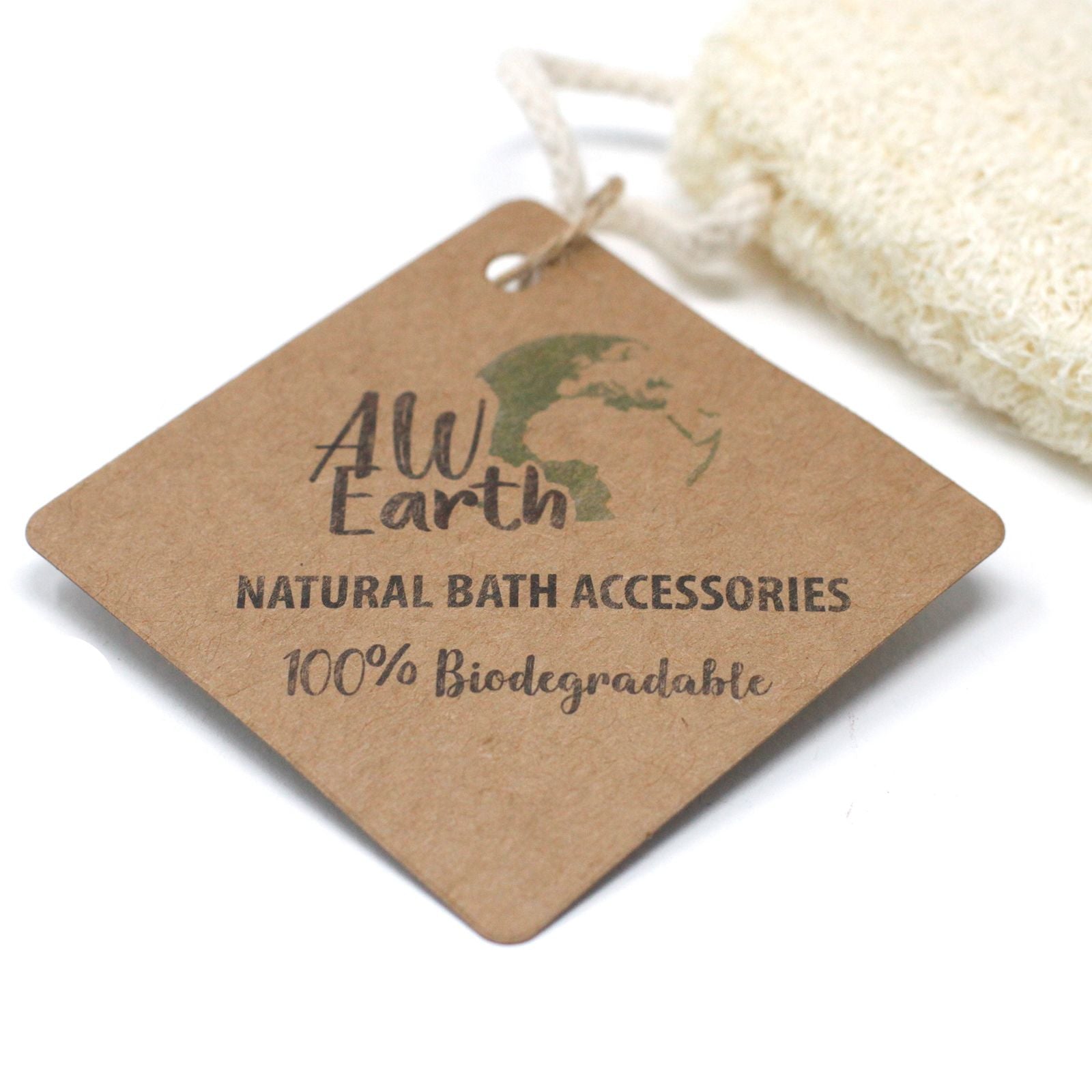 Natural Loofah Scrub on Rope - 5" - 12.7 cm 🇬🇧